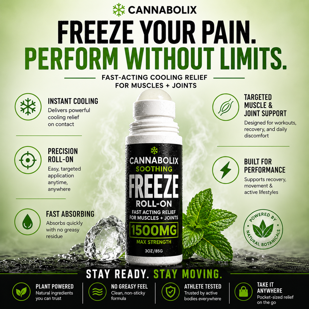 Soothing Freeze Roll On Relief Gel - 1500mg CBD