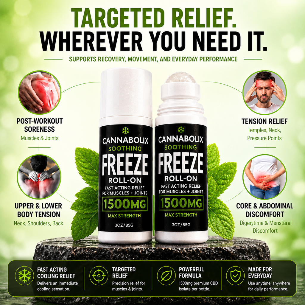 Soothing Freeze Roll On Relief Gel - 1500mg CBD