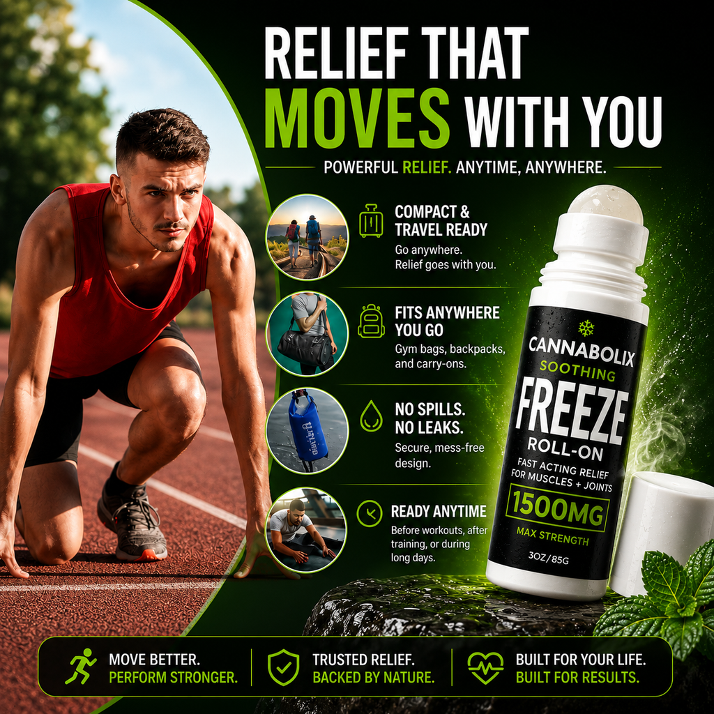 Soothing Freeze Roll On Relief Gel - 1500mg CBD
